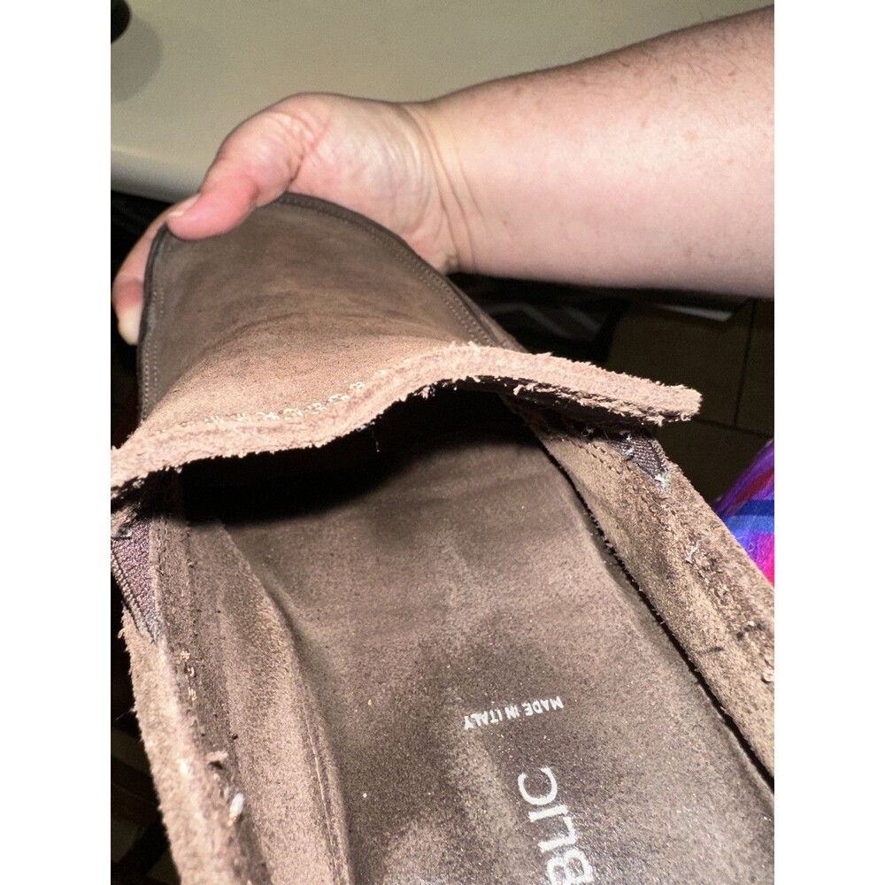 Banana Republic Vero Cuoio Leather Suede Loafers Men’s Size 12 Margom Sole Brown - Picture 5 of 12